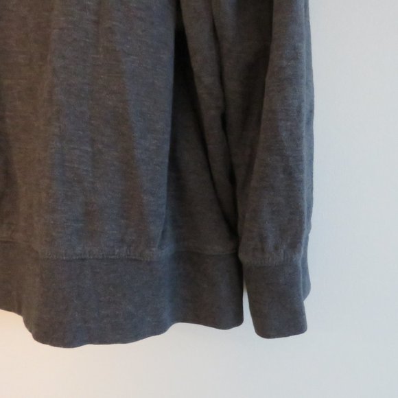 POLO RALPH LAUREN Dark Heathered Gray Cotton 1/4 Zip Pullover Sweater - Size XL - Picture 7 of 14